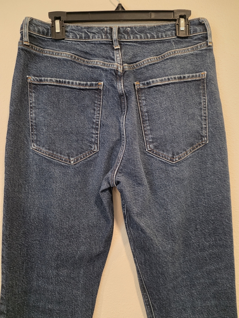 Agolde Riley Long High Rise Straight Leg Divided Jeans - Picture 6 of 8